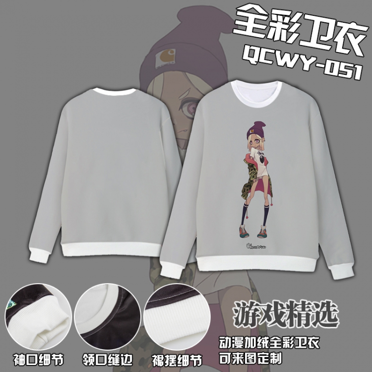 Pokemon Anime Full Color Plush sweater QCWY051 S M L XL XXL XXL