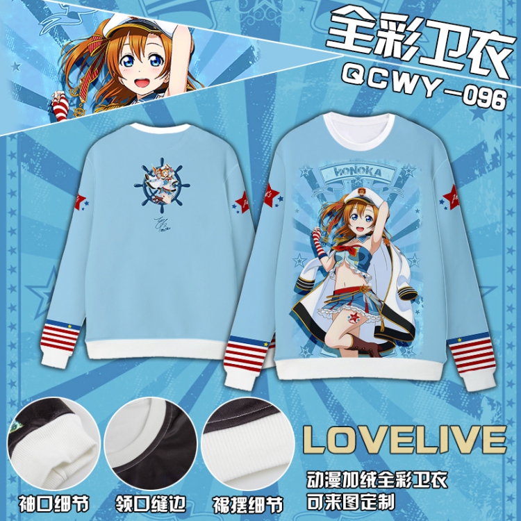 Anime Full Color Plush sweater QCWY096 S M L XL XXL XXL