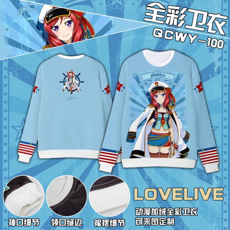 Anime Full Color Plush sweater QCWY100 S M L XL XXL XXL