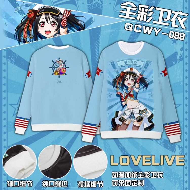 Anime Full Color Plush sweater QCWY099 S M L XL XXL XXL