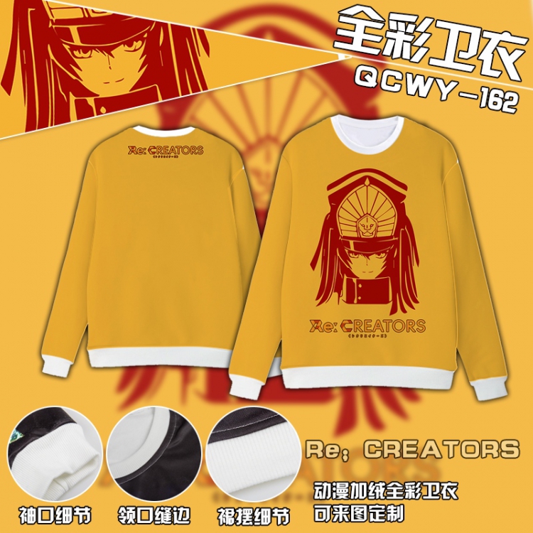 Re；CREATORS Anime Full Color Plush sweater QCWY162 S M L XL XXL XXL