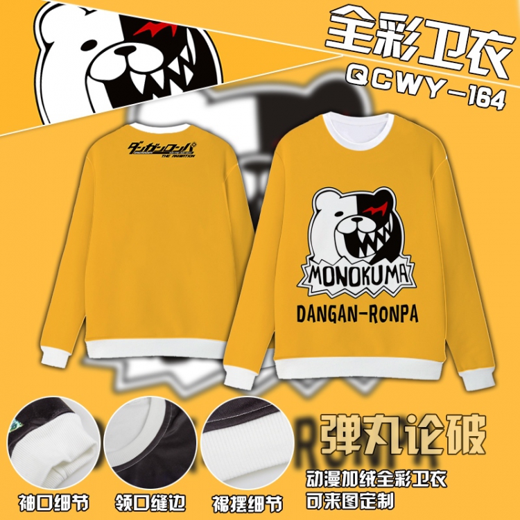 Dangan-Ronpa Anime Full Color Plush sweater QCWY164 S M L XL XXL XXL