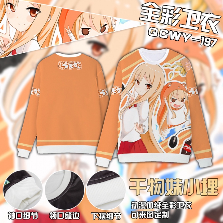 Himouto! Umaru-chan Anime Full Color Plush sweater QCWY197 S M L XL XXL XXL