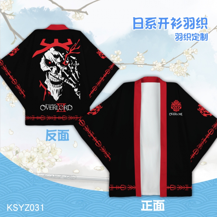 overlord Anime Japanese style Cloak KSYZ031 S M L XL XXL XXL