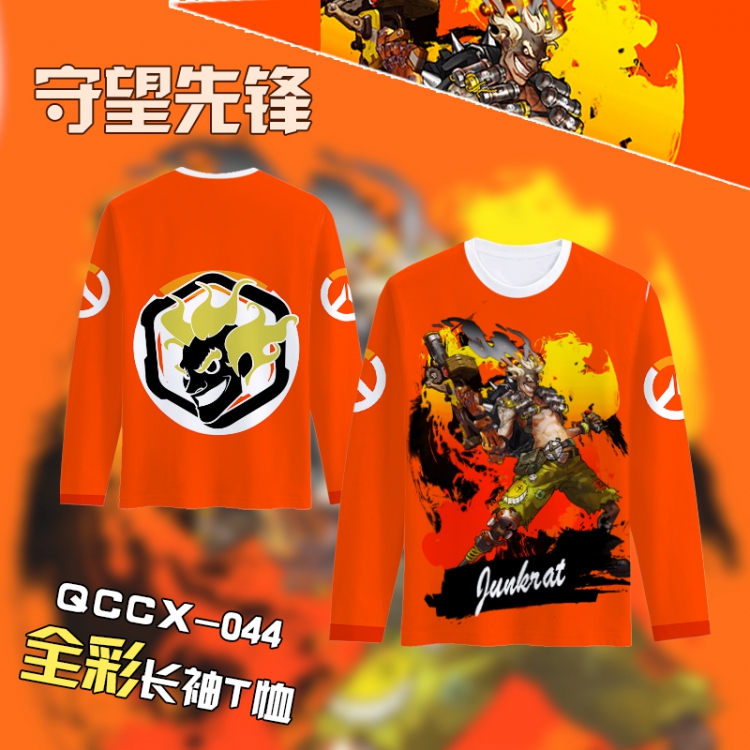 Overwatch Anime Full Color Long sleeve t-shirt S M L XL XXL XXXL QCCX044