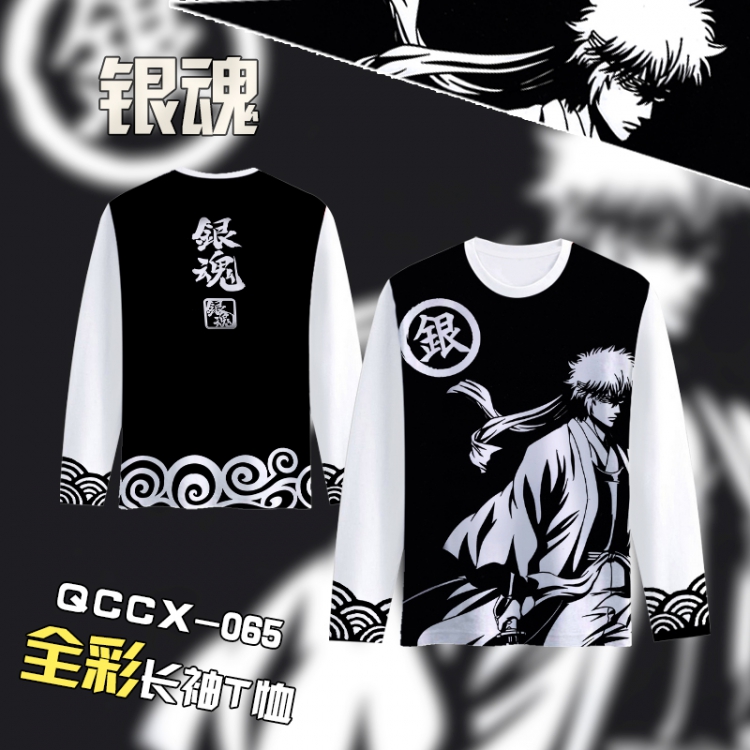 Gintama Anime Full Color Long sleeve t-shirt S M L XL XXL XXXL QCCX065