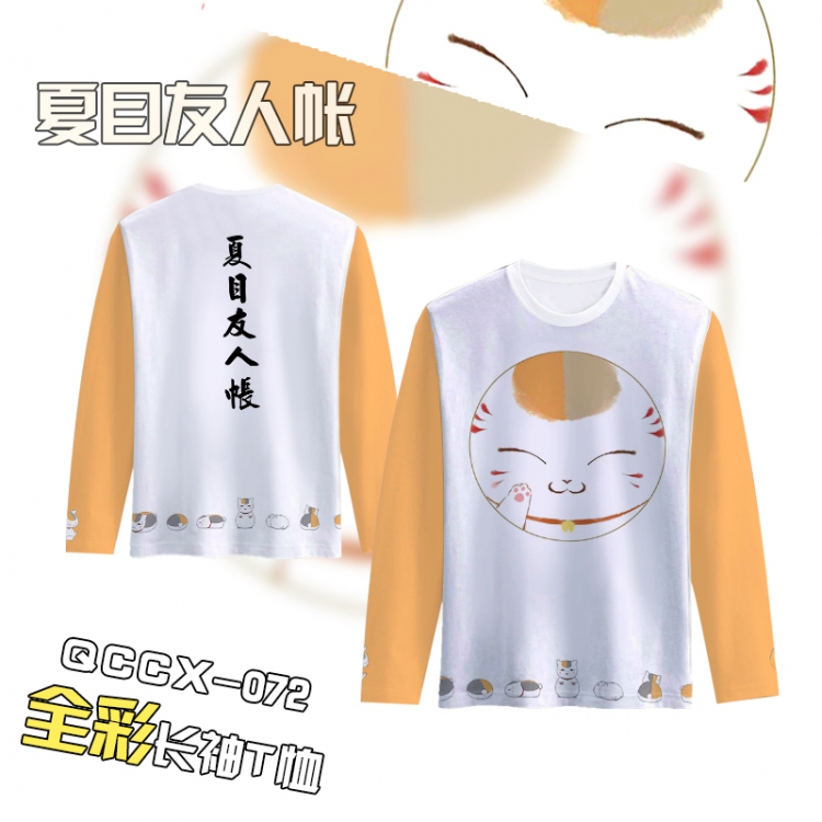 Natsume Yuujinchou Anime Full Color Long sleeve t-shirt S M L XL XXL XXXL QCCX072