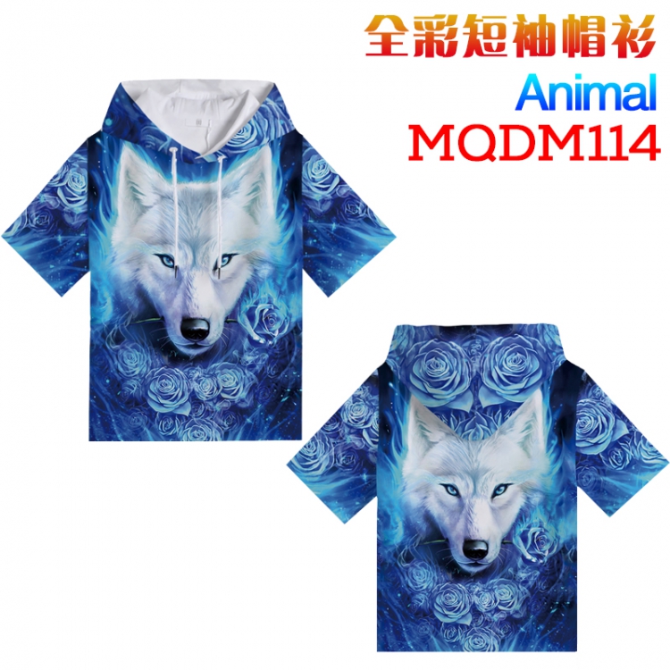 Animal Series Full Color Short sleeve T-shirt Hoodie S M L XL XXL  XXXL MQDM114