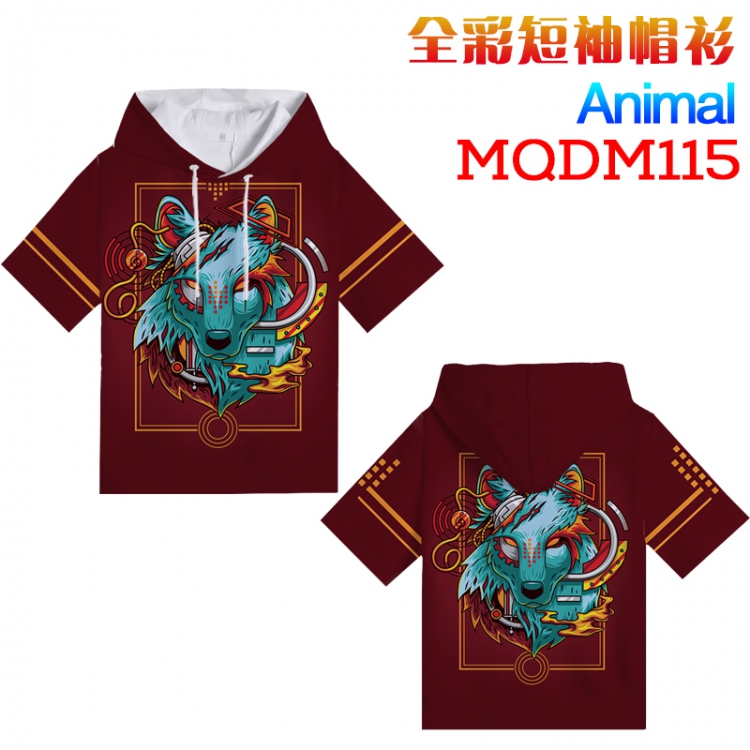 Animal Series Full Color Short sleeve T-shirt Hoodie S M L XL XXL  XXXL MQDM115