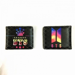 BTS Black short wallet purse