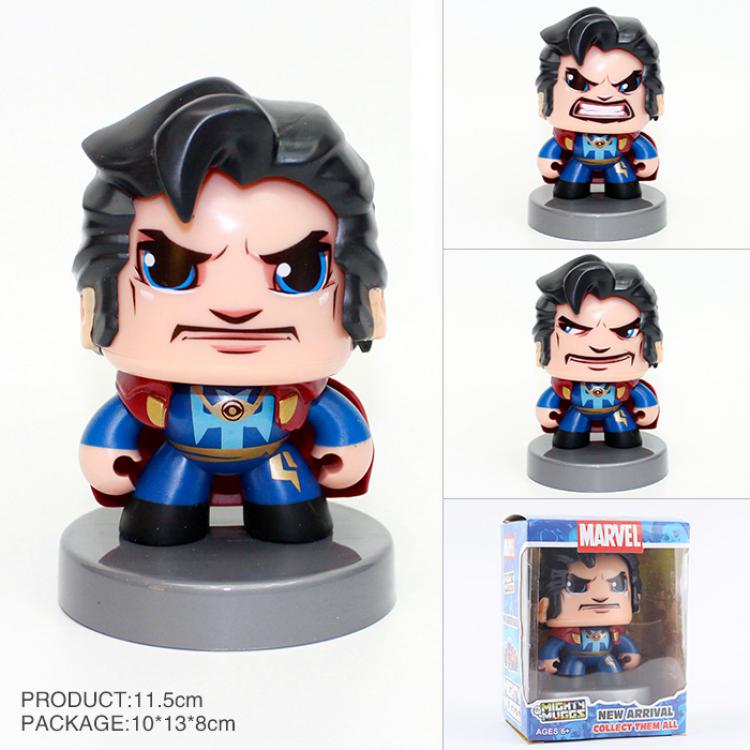 The avengers allianc Q version Change face 3 Expression Steven Rogers Moustache version Boxed Figure Decoration With bas