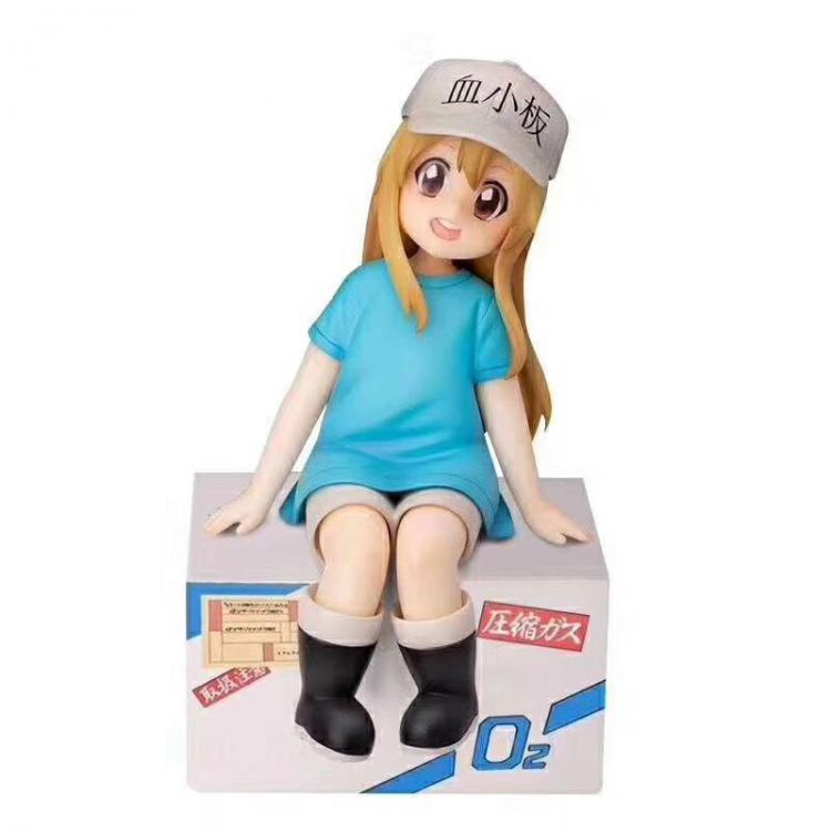 Working cell Platelet Sitting position Pressure cup noodles Boxed Figure Decoration 14X9CM a box of 36