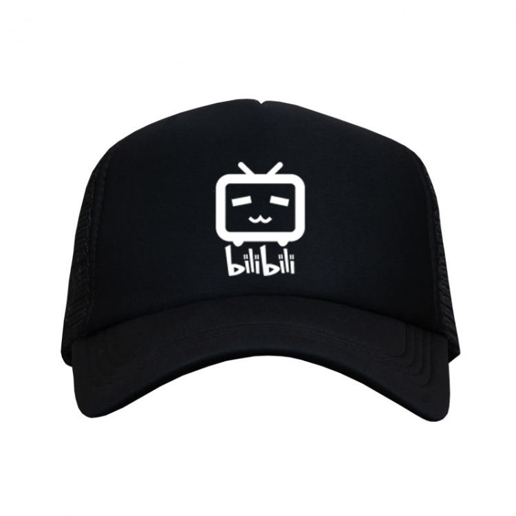 Bilibili Animated party TV anime Black Mesh material Sunhat