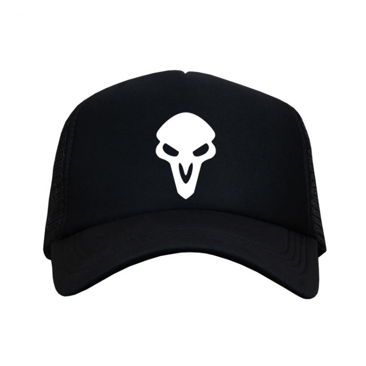 Overwatch grim Reaper Black Mesh material Sunhat