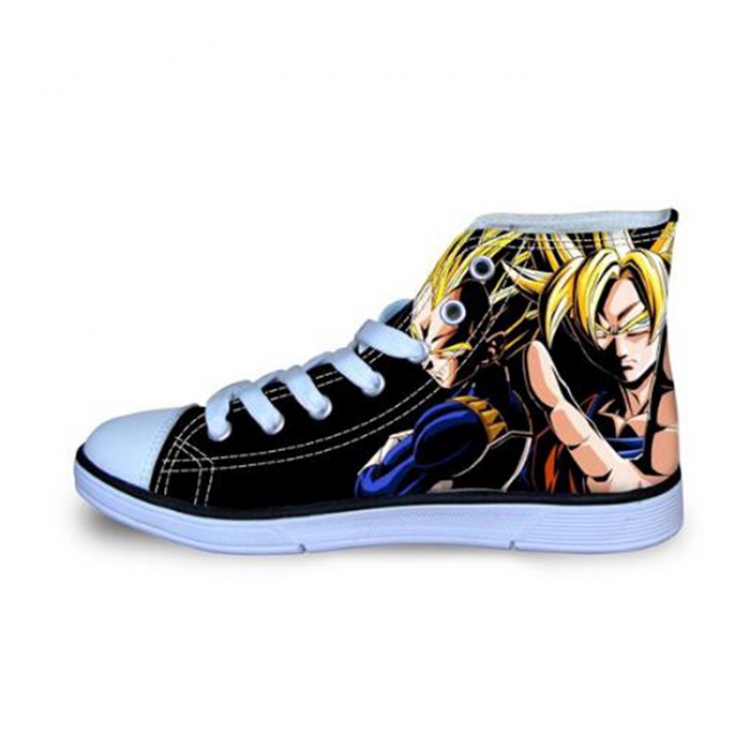 DRAGON BALL Son Goku Lace Printing Flat Canvas shoes Men and Women Style 2 35-45 yards Book one week in advance