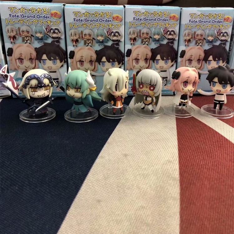 Learn about FGO from comics Box of eggs Second bomb Boxed Figure Decoration 5CM 170G 5x6x9cm a box of 120