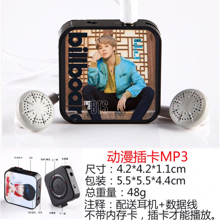 BTS 5 Movement Run Mini MP3 player Support memory card