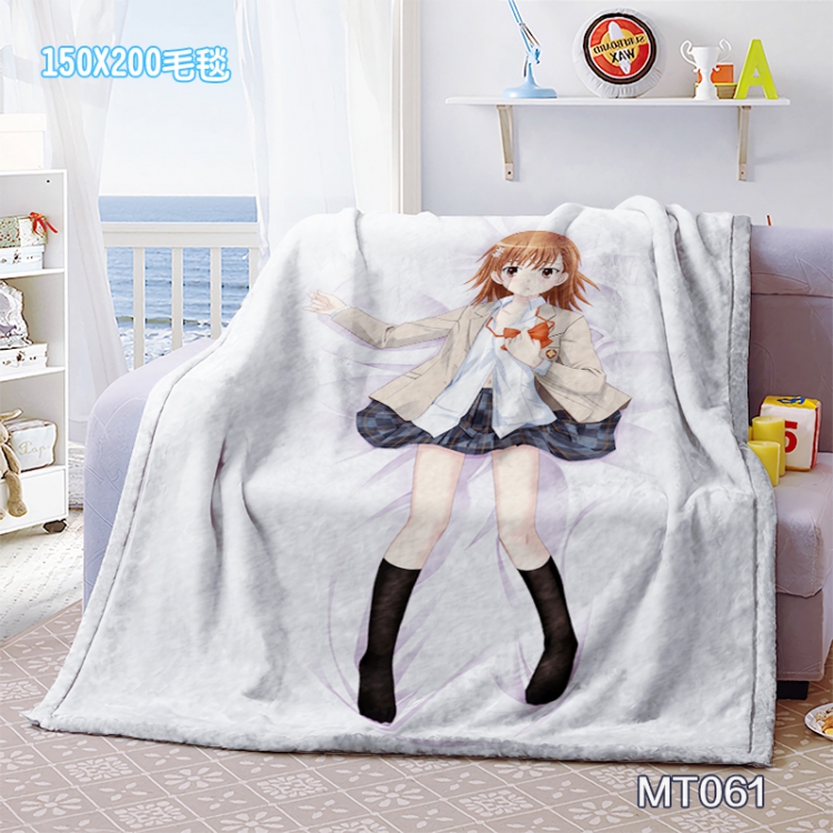 Magical banned book catalog Anime Oversized Mink cashmere blankets 150x200cm MT061