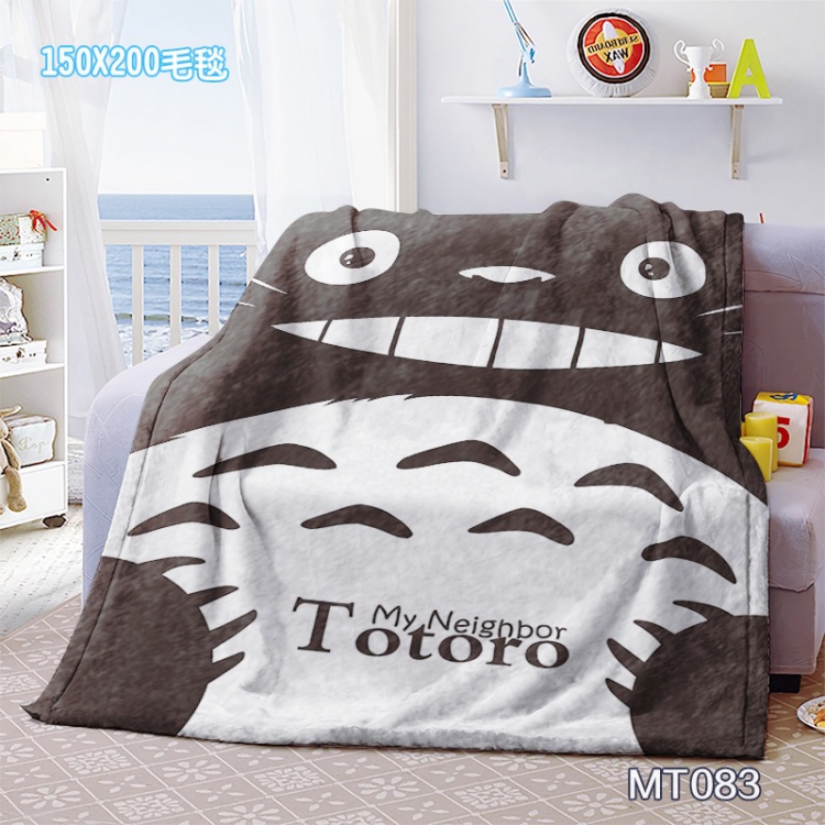TOTORO Anime Oversized Mink cashmere blankets 150x200cm MT083