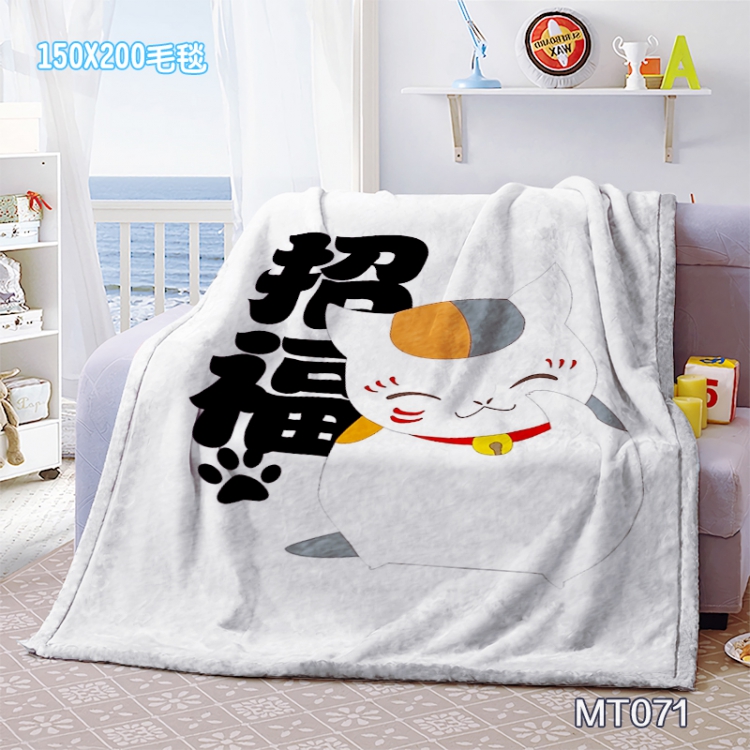 Natsume_Yuujintyou Anime Oversized Mink cashmere blankets 150x200cm MT071