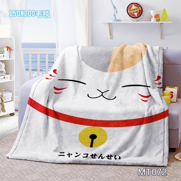 Natsume_Yuujintyou Anime Oversized Mink cashmere blankets 150x200cm MT072