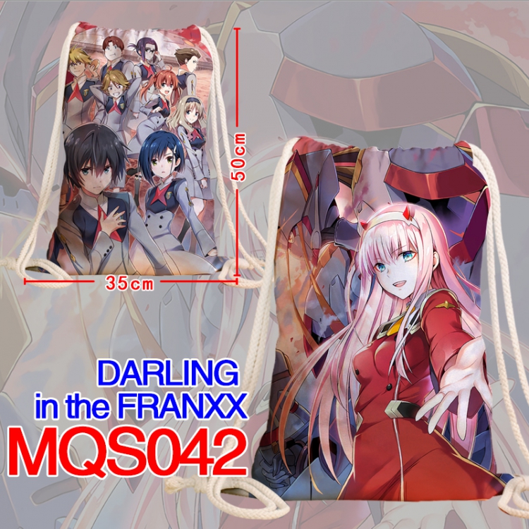 DARLING in the FRANX Double sided Full Color bag backpack Beam pocket 35X50CM MQS042