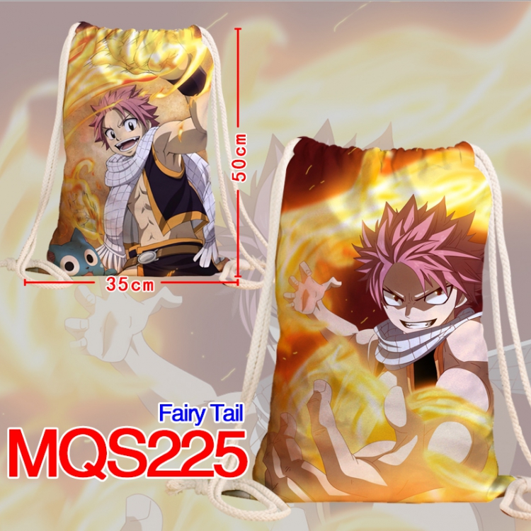 Fairy tail Double sided Full Color bag backpack Beam pocket 35X50CM MQS225