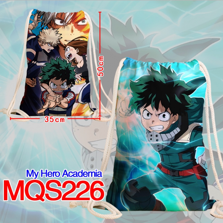 My Hero Academia Double sided Full Color bag backpack Beam pocket 35X50CM MQS226