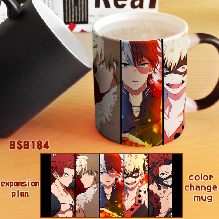 My Hero Academia Anime Black Full color change cup kettle BSB184