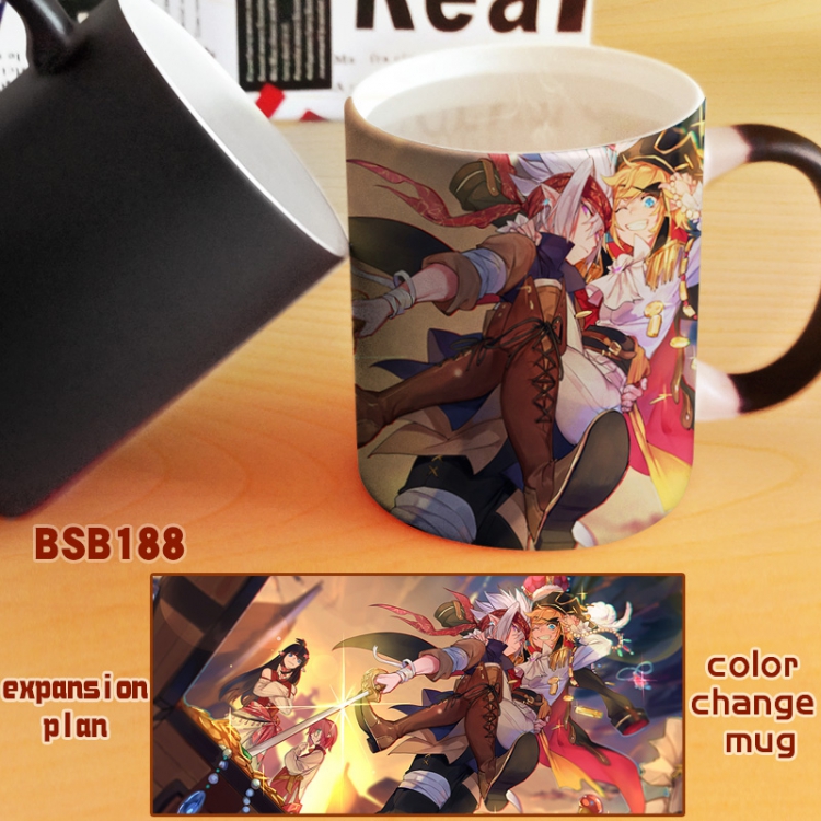 AOTU Anime Black Full color change cup kettle BSB188