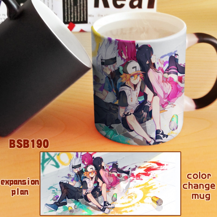 AOTU Anime Black Full color change cup kettle BSB190