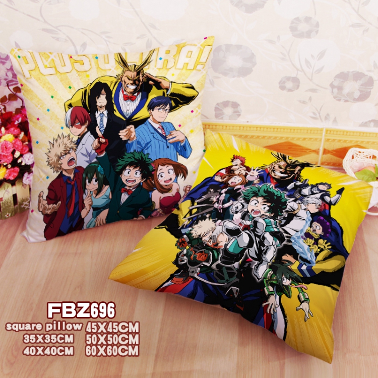 My Hero Academia Anime square universal double-sided full color pillow cushion 45X45CM FBZ696