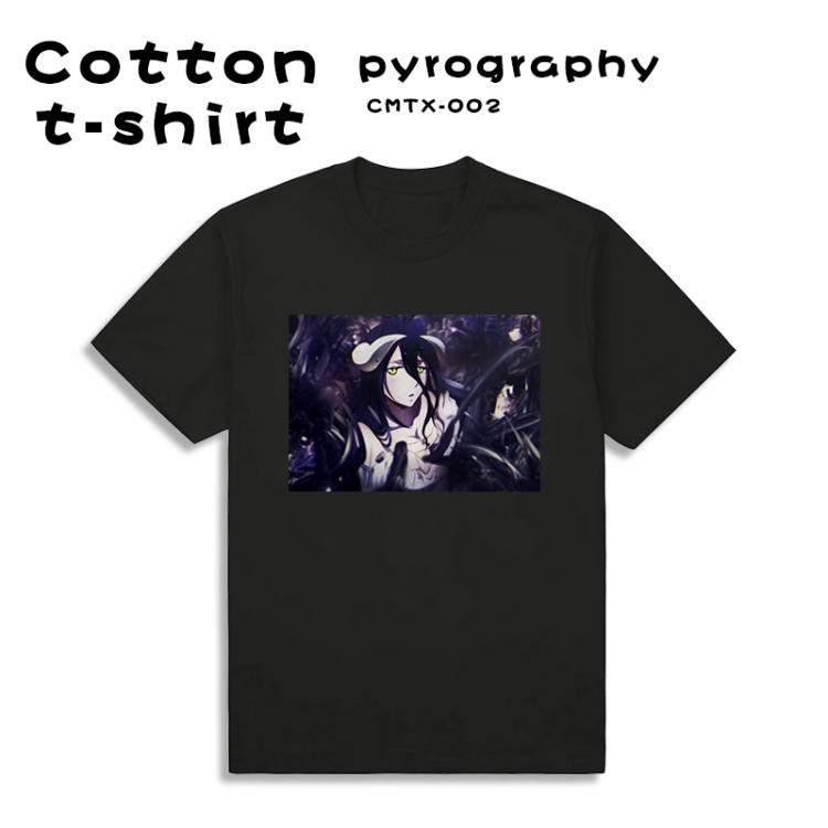 Overlord Black cotton color printed T-shirt Short sleeve XS S M L XL XXL XXXL CMTX-002
