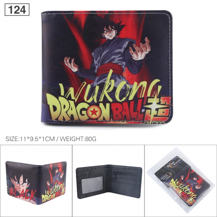 DRAGON BALL Full color printed short Wallet Purse 11X9.5X1CM 80G 124