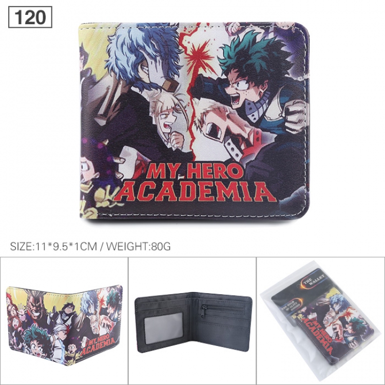 My Hero Academia Full color printed short Wallet Purse 11X9.5X1CM 80G 120