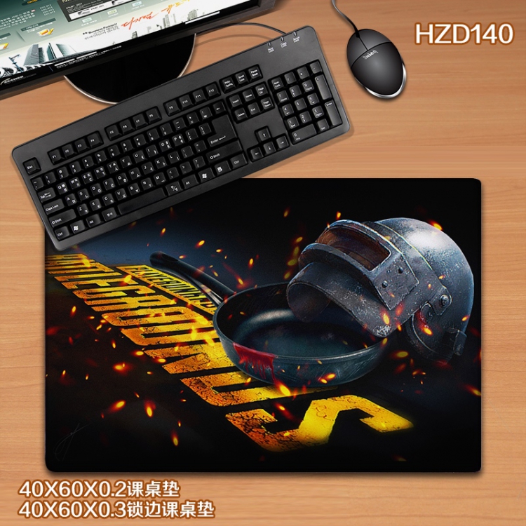 Playerunknowns Batt Locking rubber Desk mat Mouse pad 40X60X0.3CM HZD140