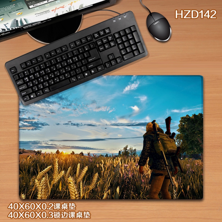 Playerunknowns Batt Locking rubber Desk mat Mouse pad 40X60X0.3CM HZD142