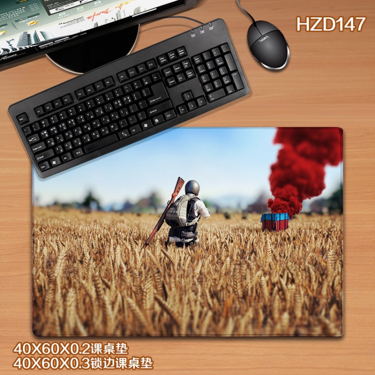 Playerunknowns Batt Locking rubber Desk mat Mouse pad 40X60X0.3CM HZD147