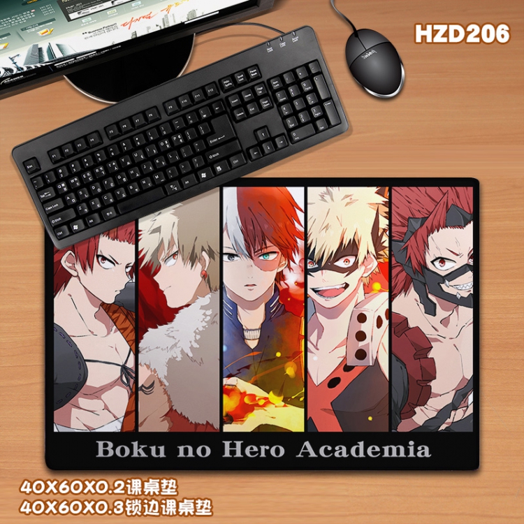 My Hero Academia Anime Locking rubber Desk mat Mouse pad 40X60X0.3CM HZD206