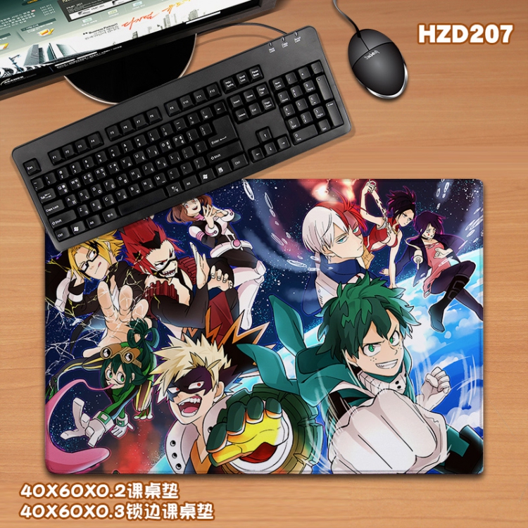 My Hero Academia Anime Locking rubber Desk mat Mouse pad 40X60X0.3CM HZD207