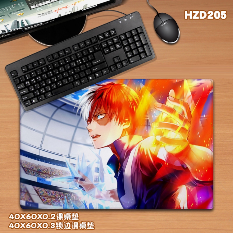 My Hero Academia Anime Locking rubber Desk mat Mouse pad 40X60X0.3CM HZD205
