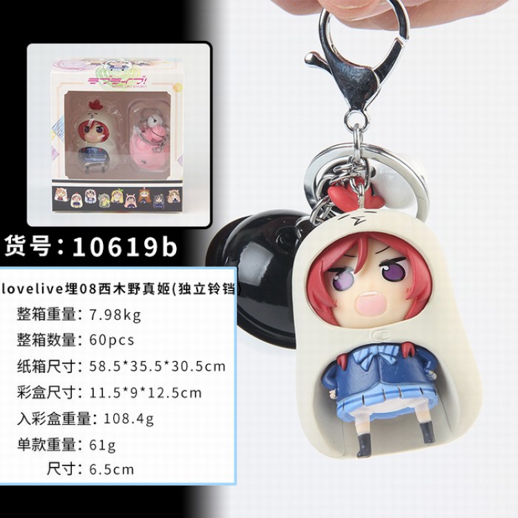 Himouto! Umaru-chan lovelive 08 Independent bell Boxed doll pendant keychain 10619b a box of 60