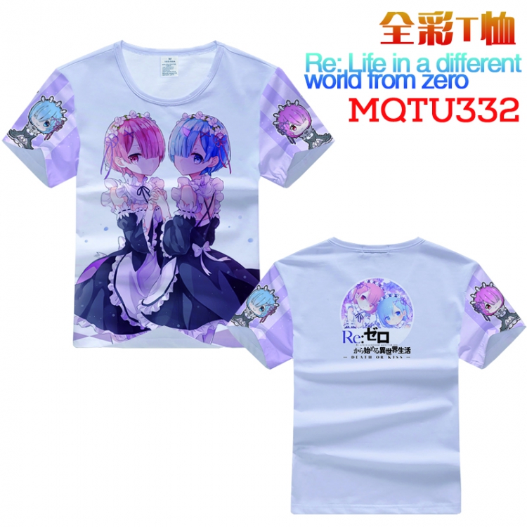 Re:Zero kara Hajimeru Isekai Seikatsu Full Color printing Short sleeve T-shirt S M L XL XXL XXXL MQTU332
