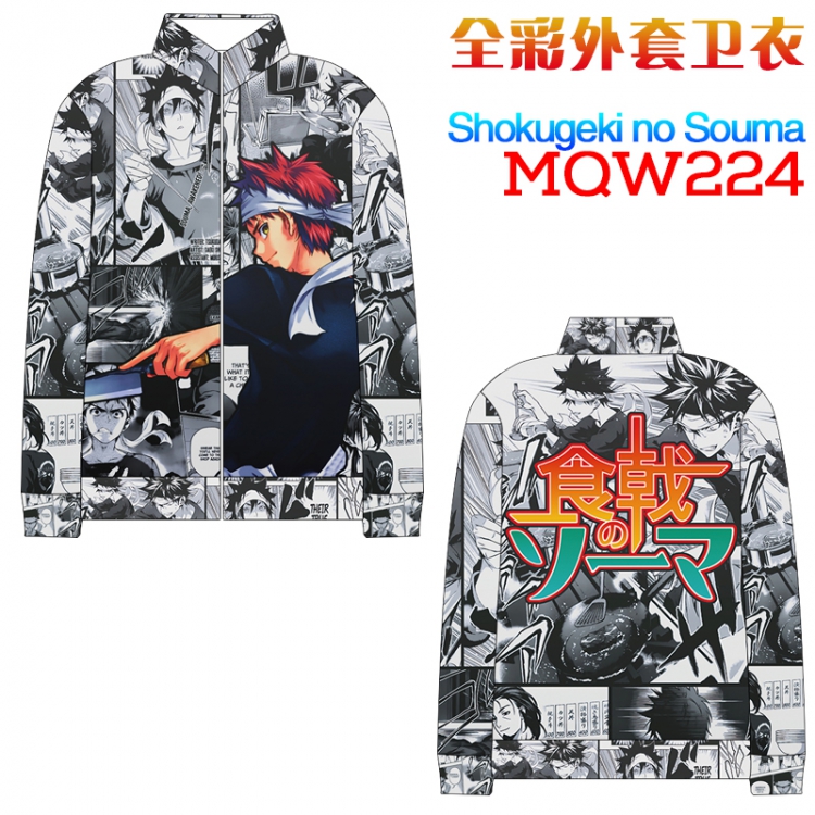 Shokugeki no Soma Full Color zipper Long sleeve coat SweatshirtM L XL XXL XXXL MQW224