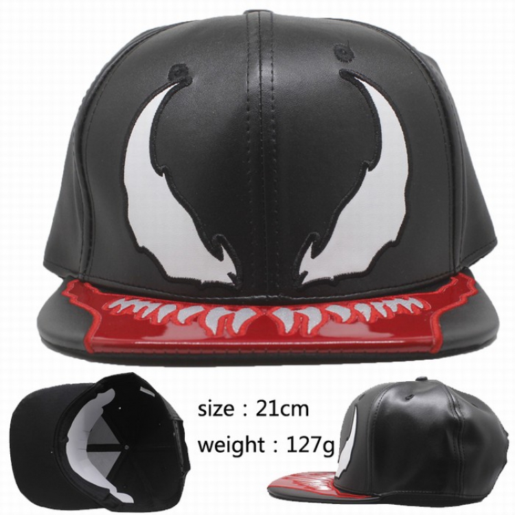 Venom leather Hat 21CM 127G