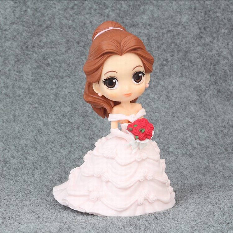 Disney Wedding Belle Pink Bagged Figure Decoration 14CM 0.16KG a box of 200