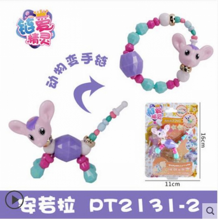 Chain love elf Anro Cute Cartoon Pets Deformation Bracelet Boxed price for 5 pcs
