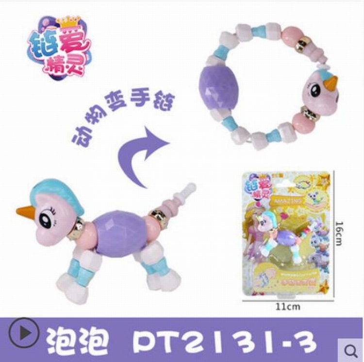 Chain love elf Bubble Cute Cartoon Pets Deformation Bracelet Boxed price for 5 pcs