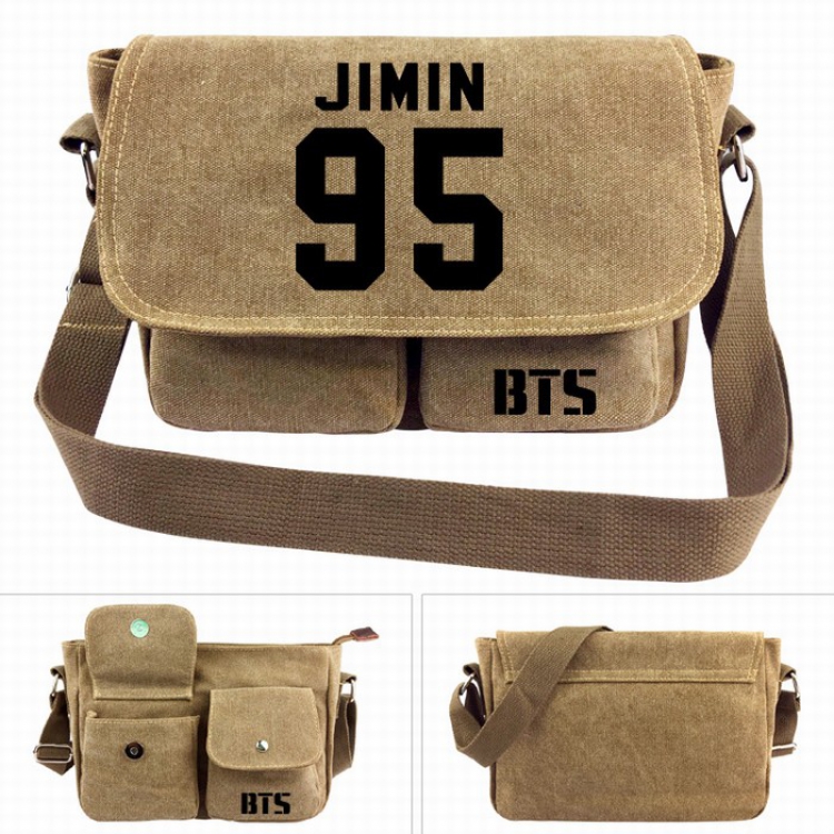 BTS JIMIN  Canvas Shoulder Satchel Bag Handbag