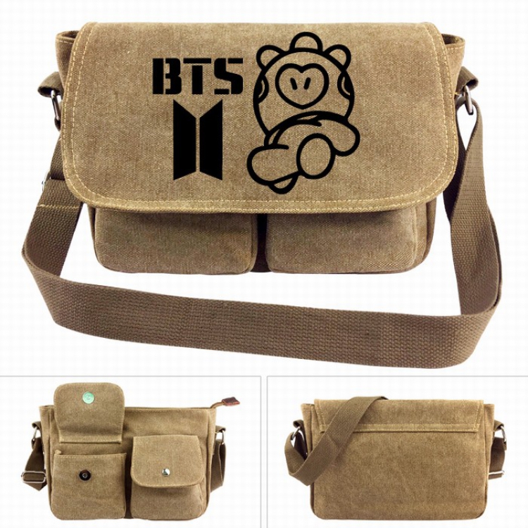 BTS BT21 Pony Canvas Shoulder Satchel Bag Handbag